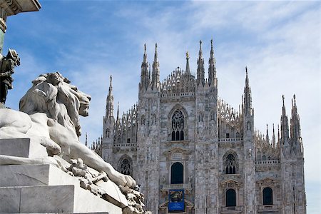 duomo milano - Duomo di Milano - Cathedral in Milan, Italy Stock Photo - Budget Royalty-Free & Subscription, Code: 400-05345010