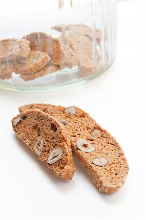 Italian homebaked biscuits in a glas jar Stock Photo - Budget Royalty-Free & Subscription, Code: 400-05345121