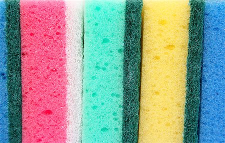 simsearch:400-05234741,k - Colorful sponges closeup picture. Foto de stock - Super Valor sin royalties y Suscripción, Código: 400-05345368