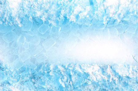 abstract ice cube and snow in blue light background Stock Photo - Budget Royalty-Free & Subscription, Code: 400-05345527