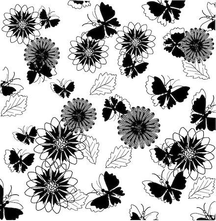 simsearch:400-05311033,k - Vector illustration of floral background Stockbilder - Microstock & Abonnement, Bildnummer: 400-05345546