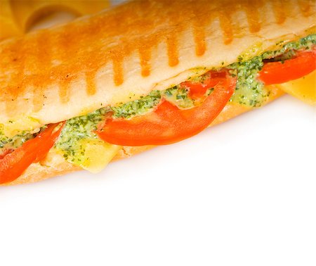 simsearch:400-08014878,k - fresh homemade panini sandwich ,typical italian snack Stock Photo - Budget Royalty-Free & Subscription, Code: 400-05346155