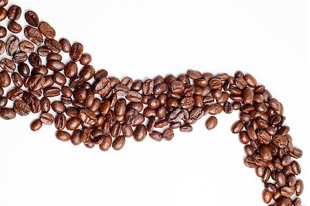 simsearch:649-07118462,k - bounch of roasted coffee beans mimic a road shape Stockbilder - Microstock & Abonnement, Bildnummer: 400-05346151