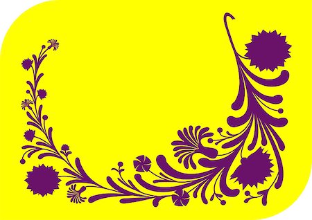 simsearch:400-08198402,k - Illustration of abstract lilac floral ornament Foto de stock - Super Valor sin royalties y Suscripción, Código: 400-05346368