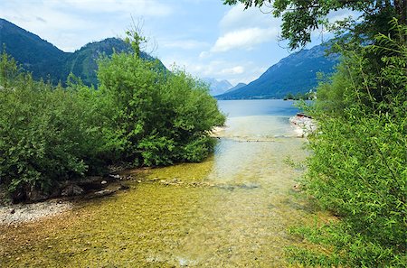 Beautiful summer Alpine  lake Grundlsee view (Austria) Foto de stock - Super Valor sin royalties y Suscripción, Código: 400-05346714