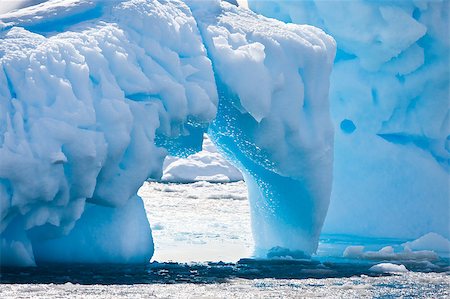 Antarctic glacier in the snow. Beautiful winter background. Stock Photo - Budget Royalty-Free & Subscription, Code: 400-05346953