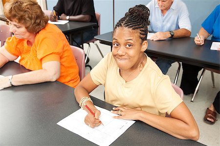 disabled female student - Young woman with cerebral palsy in college class. Stock Photo - Budget Royalty-Free & Subscription, Code: 400-05347531
