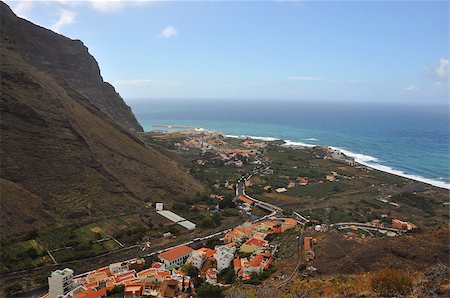 Landscape of the island of La Gomera, Spain Stockbilder - Microstock & Abonnement, Bildnummer: 400-05347701
