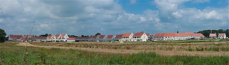 panoramic shot of a newly build residential area in the netherlands Stock Photo - Budget Royalty-Free & Subscription, Code: 400-05347720