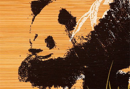 panda reserve - panda paint Stock Photo - Budget Royalty-Free & Subscription, Code: 400-05347773