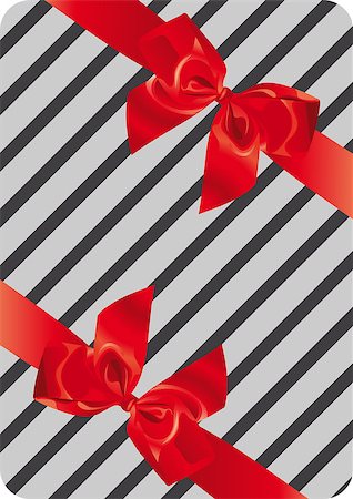 simsearch:400-04329029,k - Illustration of gift wrapping with two ribbons Stock Photo - Budget Royalty-Free & Subscription, Code: 400-05347910