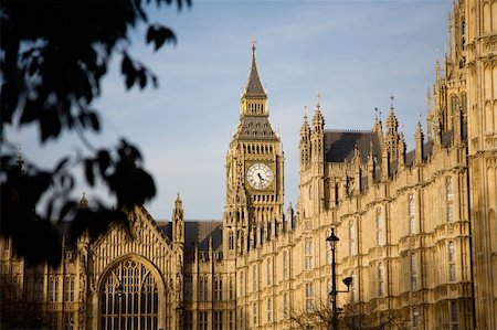 Big Ben and Palace of Westminster seen from Victoria Garden Stock Photo - Budget Royalty-Free & Subscription, Code: 400-05348686