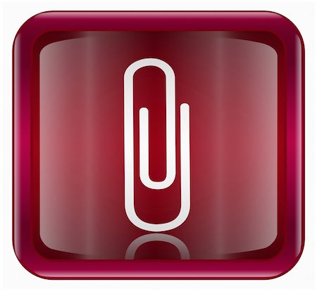 red grape - Paper clip icon dark red, isolated on white background Foto de stock - Super Valor sin royalties y Suscripción, Código: 400-05349532