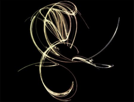 simsearch:600-03815167,k - Abstract flowing wisp. colored smoke style. Stock Photo - Budget Royalty-Free & Subscription, Code: 400-05340589