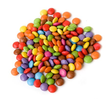 simsearch:400-04855702,k - pile of colorful candies isolated on white background Photographie de stock - Aubaine LD & Abonnement, Code: 400-05340679
