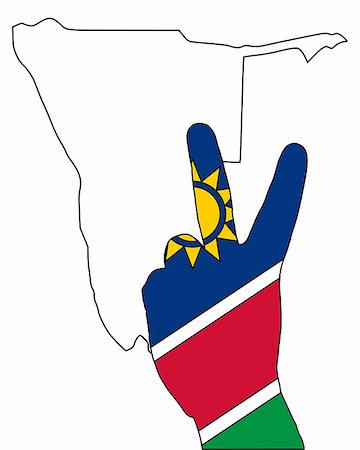 Namibia hand signal Stock Photo - Budget Royalty-Free & Subscription, Code: 400-05340830