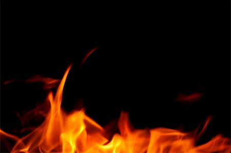fire isolated on black Foto de stock - Super Valor sin royalties y Suscripción, Código: 400-05341000