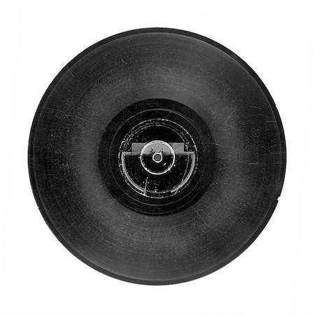 record isolated - Gramophone record of 30's, 78 r.p.s., isolated on white Stock Photo - Budget Royalty-Free & Subscription, Code: 400-05341210