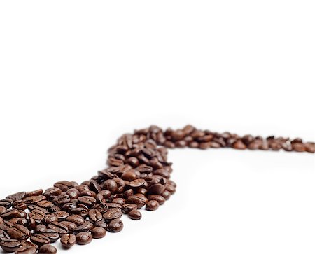 simsearch:400-04222488,k - bounch of roasted coffee beans mimic a road shape Stockbilder - Microstock & Abonnement, Bildnummer: 400-05341330