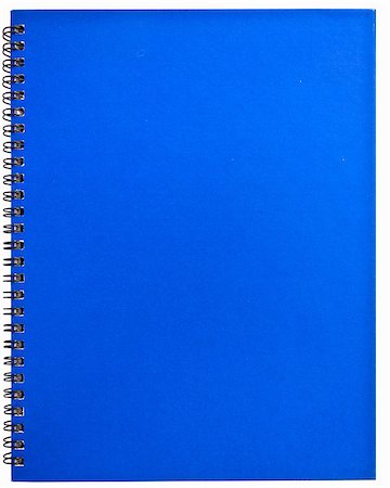 simsearch:400-04218910,k - Blue notebook isolated on the white background Foto de stock - Super Valor sin royalties y Suscripción, Código: 400-05341905