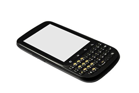 simsearch:400-08020715,k - Studio photo of new smart phone, isolated on white background. Stockbilder - Microstock & Abonnement, Bildnummer: 400-05342152