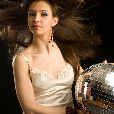 fashion party night discotheque - beautiful girl Stock Photo - Budget Royalty-Free & Subscription, Code: 400-05342212