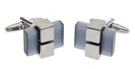 Pair of Modern Metal and Stone Cufflinks Stockbilder - Microstock & Abonnement, Bildnummer: 400-05342762