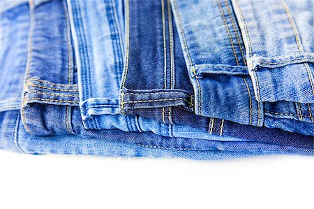 simsearch:400-07770306,k - Blue Jeans isolated on white background with copy space for your text Foto de stock - Royalty-Free Super Valor e Assinatura, Número: 400-05343254