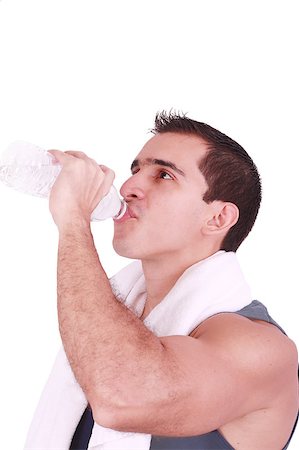 simsearch:400-05104948,k - Man drinking water after the gym Stock Photo - Budget Royalty-Free & Subscription, Code: 400-05343767