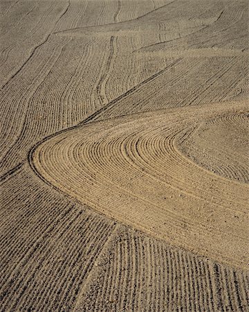 Brown background of plowed field with interesting pattern Photographie de stock - Aubaine LD & Abonnement, Code: 400-05354050