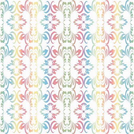 simsearch:400-05358075,k - Abstract background of colorful seamless floral pattern Stock Photo - Budget Royalty-Free & Subscription, Code: 400-05354259