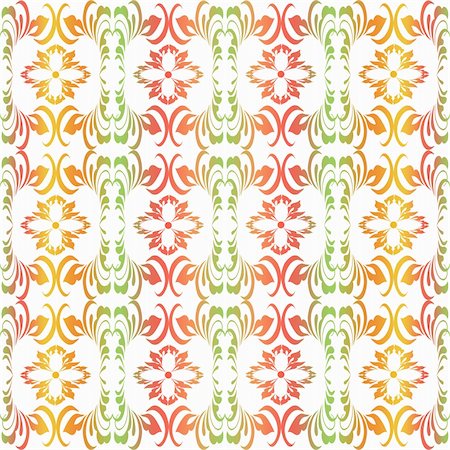 simsearch:400-05358075,k - Abstract background of colorful seamless floral pattern Stock Photo - Budget Royalty-Free & Subscription, Code: 400-05354260