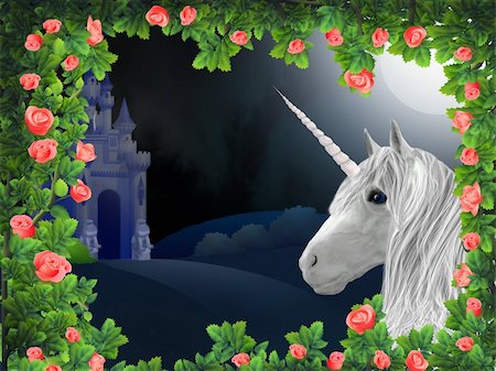 simsearch:400-04284665,k - Illustration of unicorn Stock Photo - Budget Royalty-Free & Subscription, Code: 400-05354464