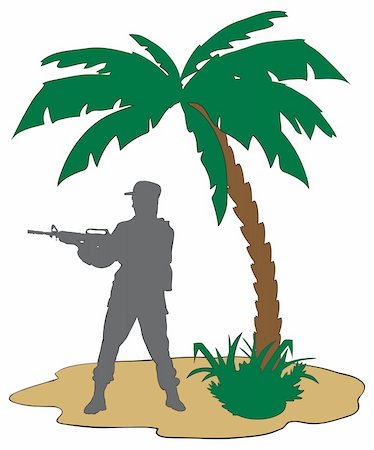 simsearch:400-07257066,k - The modern soldier with a rifle in Africa Stock Photo - Budget Royalty-Free & Subscription, Code: 400-05355171