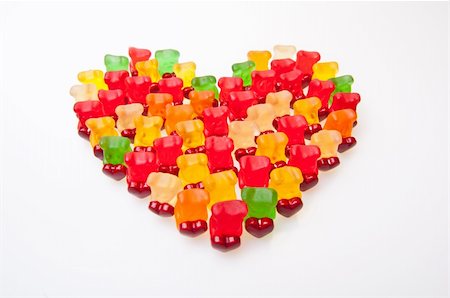 simsearch:400-04789961,k - Army of gummy bears with red heart. Foto de stock - Super Valor sin royalties y Suscripción, Código: 400-05355234
