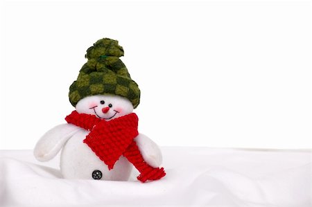 simsearch:400-05681859,k - Smiling snowman in the snow Stock Photo - Budget Royalty-Free & Subscription, Code: 400-05356763