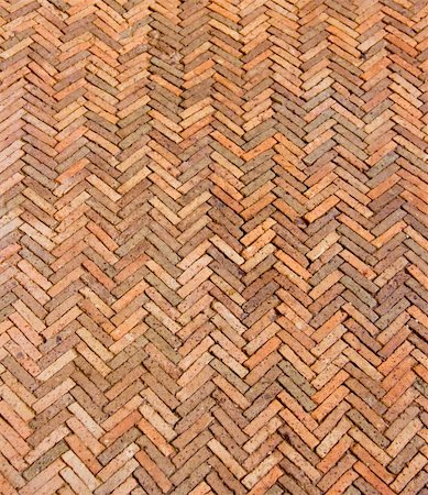 simsearch:400-04732302,k - Ancient Red Brick Floor Tiles in Traditional Pattern Foto de stock - Super Valor sin royalties y Suscripción, Código: 400-05356784
