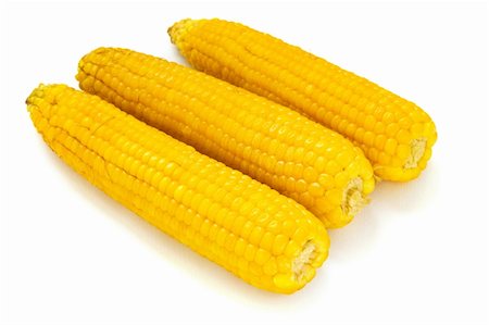 simsearch:400-04360453,k - ears of corn isolated on white background Foto de stock - Royalty-Free Super Valor e Assinatura, Número: 400-05357012