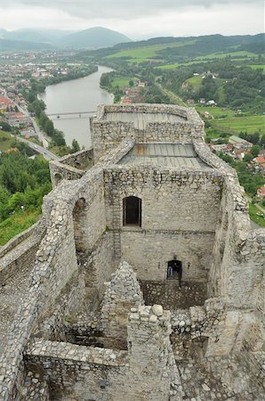 slovakia - vertical photo of castle Strecno, near city Zilina, Slovakia. Stock Photo - Budget Royalty-Free & Subscription, Code: 400-05357628