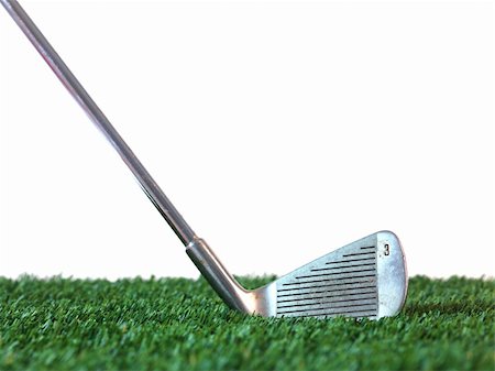 simsearch:400-04319321,k - Golfing equipment on artificial grass outdoors Photographie de stock - Aubaine LD & Abonnement, Code: 400-05358754