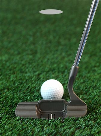 simsearch:400-04319321,k - Golfing equipment on artificial grass outdoors Photographie de stock - Aubaine LD & Abonnement, Code: 400-05358762
