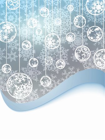 simsearch:400-04761157,k - Elegant christmas background with snowflakes. EPS 8 vector file included Stock Photo - Budget Royalty-Free & Subscription, Code: 400-05358966