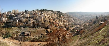 east village - Panoramic view small palestinian village on hills in Western Jerusalem, Israel. Stock Photo - Budget Royalty-Free & Subscription, Code: 400-05359554