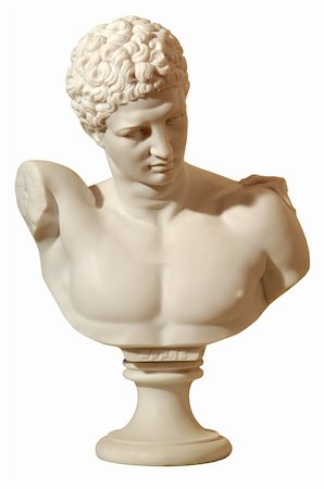 simsearch:400-05333347,k - plaster statue with a portrait of a man in antique style Stock Photo - Budget Royalty-Free & Subscription, Code: 400-05359988