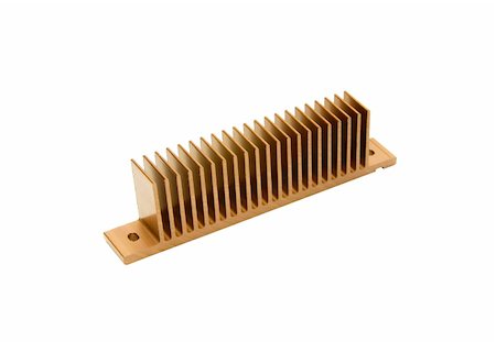 simsearch:400-07617412,k - Closeup of an golden cpu cooler isolated on white Foto de stock - Super Valor sin royalties y Suscripción, Código: 400-05350018