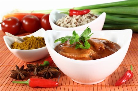 silencefoto (artist) - red curry with vegetables and wild rice Stockbilder - Microstock & Abonnement, Bildnummer: 400-05350581