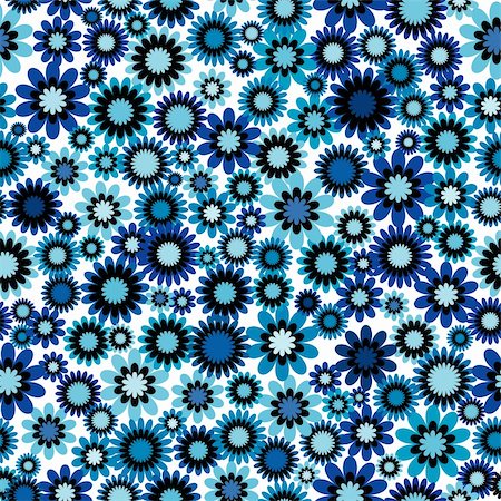 Blue floral background Stock Photo - Budget Royalty-Free & Subscription, Code: 400-05350876