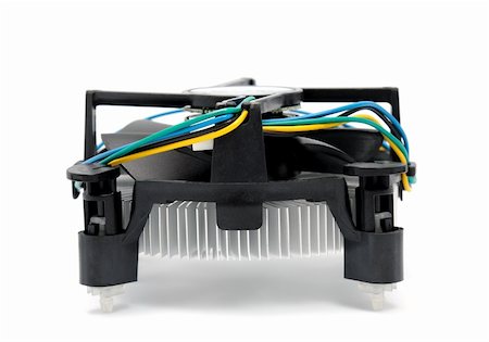 simsearch:400-07617412,k - CPU cooler isolated on a white background Foto de stock - Super Valor sin royalties y Suscripción, Código: 400-05351255