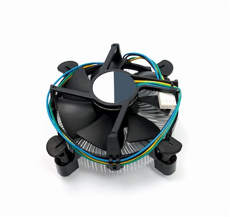 simsearch:400-07617412,k - CPU cooler isolated on a white background Foto de stock - Super Valor sin royalties y Suscripción, Código: 400-05351253