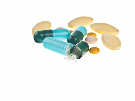 drugs heart - Colorful tablets with capsules Stock Photo - Budget Royalty-Free & Subscription, Code: 400-05351363